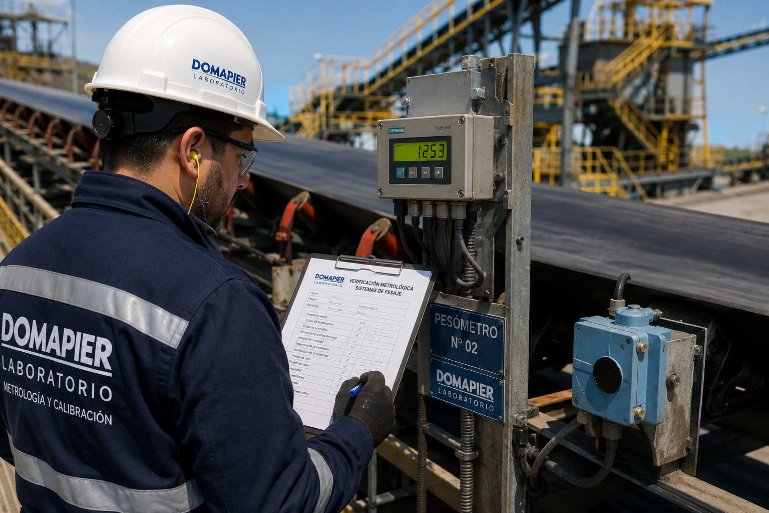 Verificación metrológica de sistemas de pesaje DOMAPIER